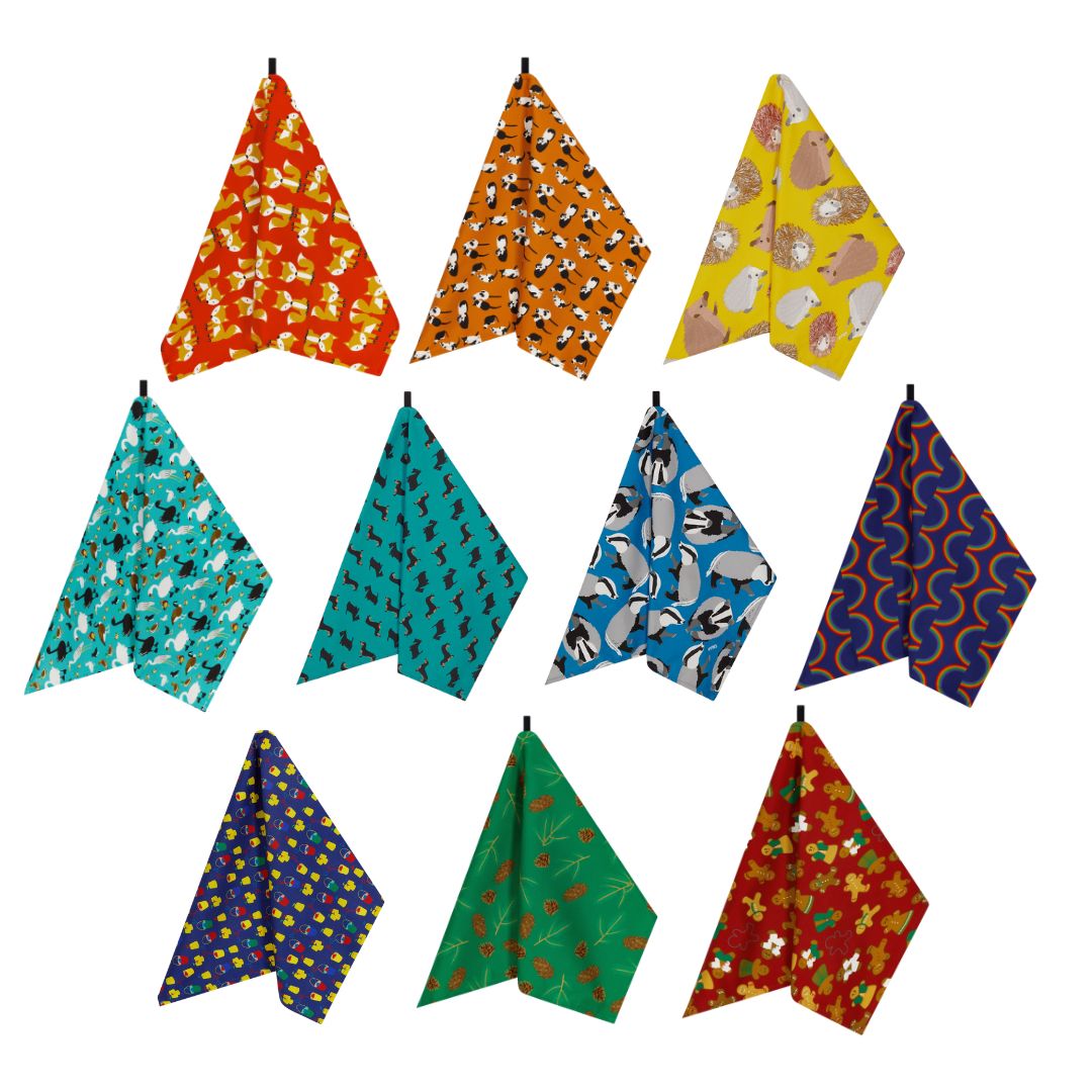 Tea Towels - bright joyful organic cotton cloths