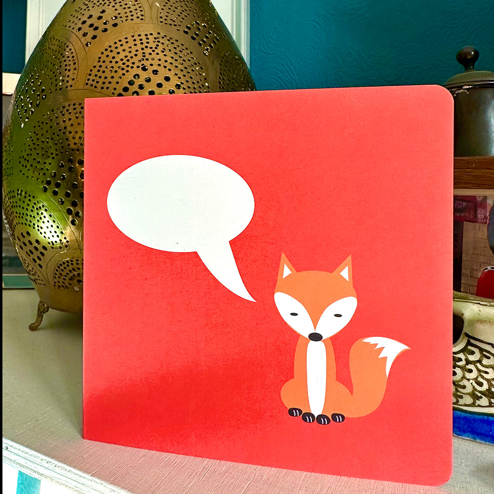 Red Fox Customisable Greetings Card