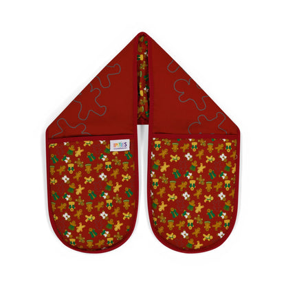 Gingerbread Oven Gloves in Organic Cotton