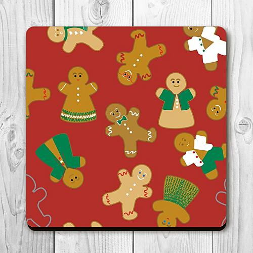 Gingerbread Folk Coasters