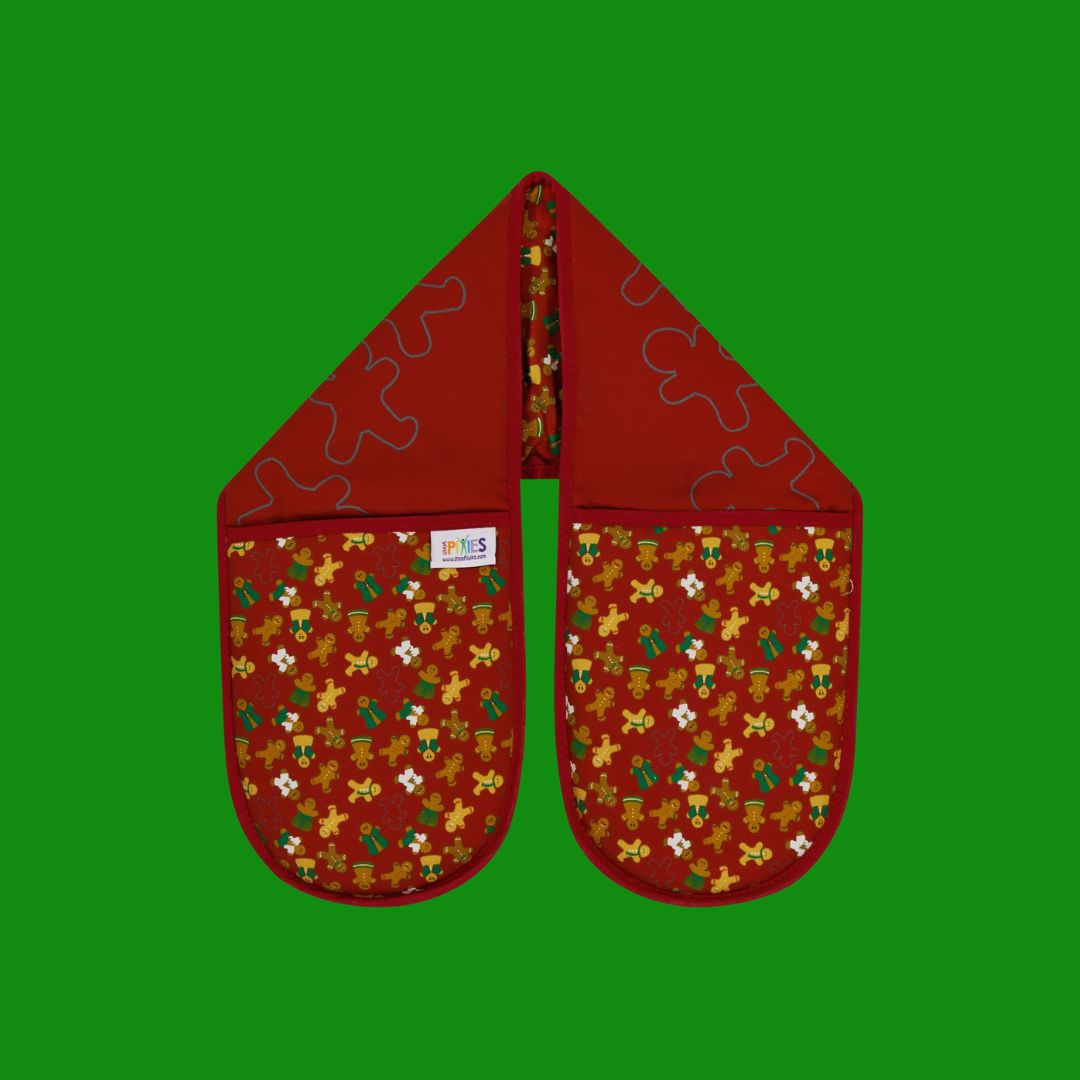 Gingerbread Folk Oven Gloves 