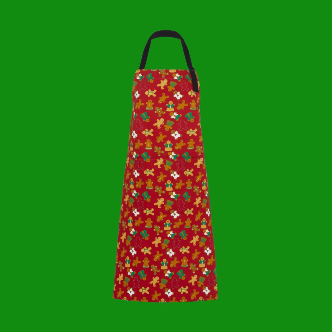 gingerbread organic cotton apron