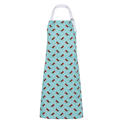 Blue Robins Design Organic Cotton Apron